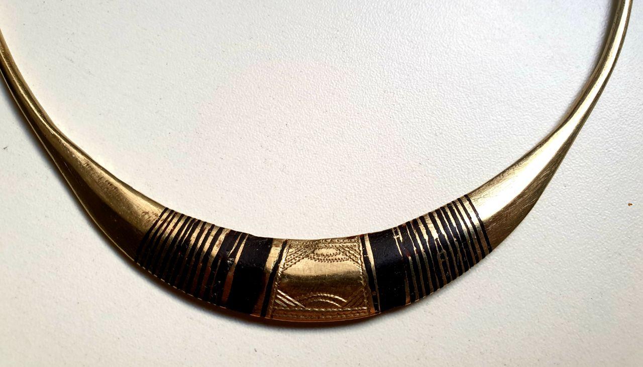 Collier Peul "Afi"en Bronze en Bijoux artisanal africain - KaolackCreations