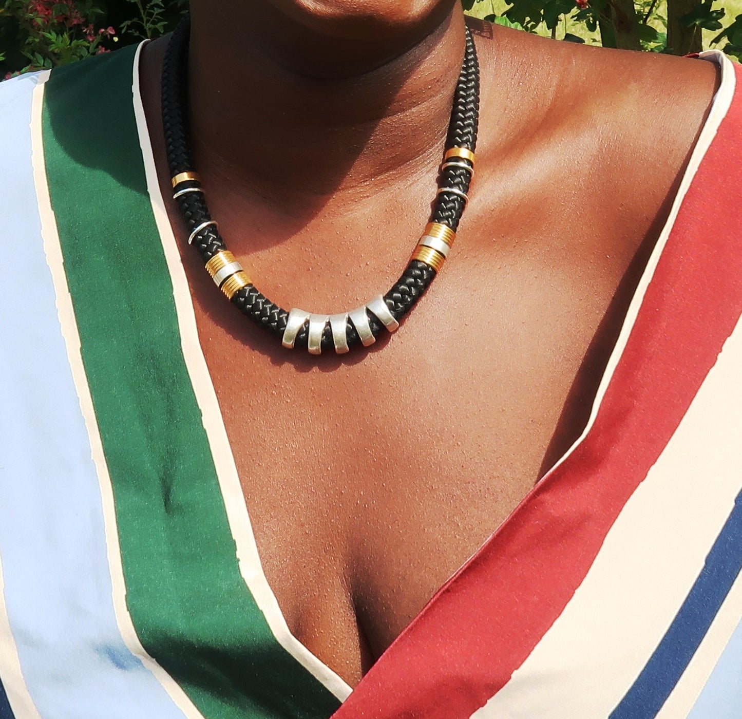 Collier Tiyi en Collier cordage femme artisanal africain - KaolackCreations