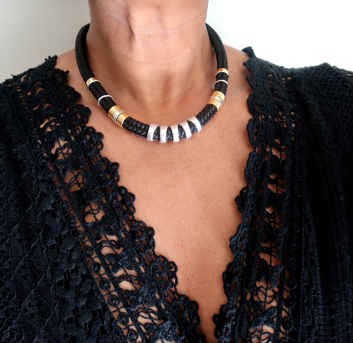 Collier Tiyi en Collier cordage femme artisanal africain - KaolackCreations