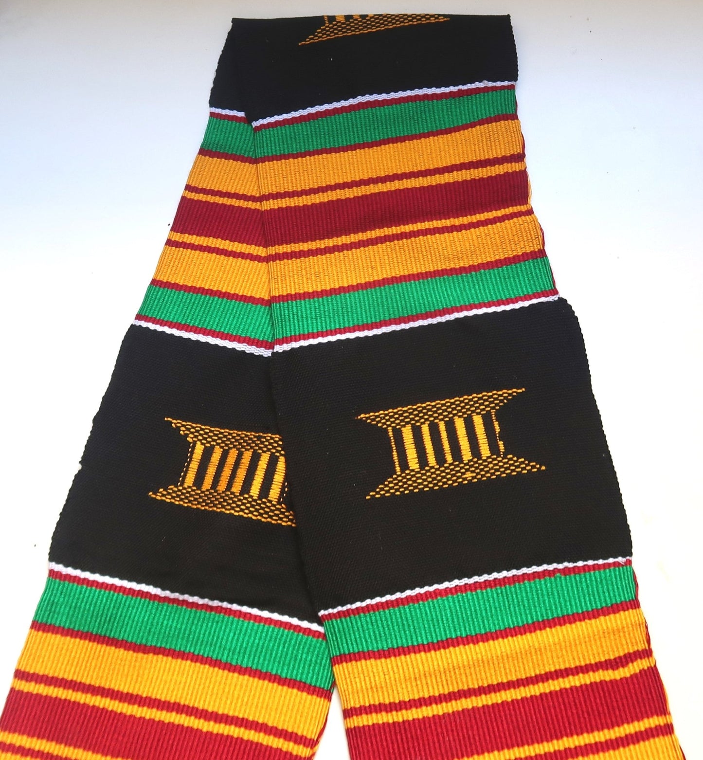 Echarpe en Kita/kente tissé en Echarpe Kita Kente artisanal africain - KaolackCreations