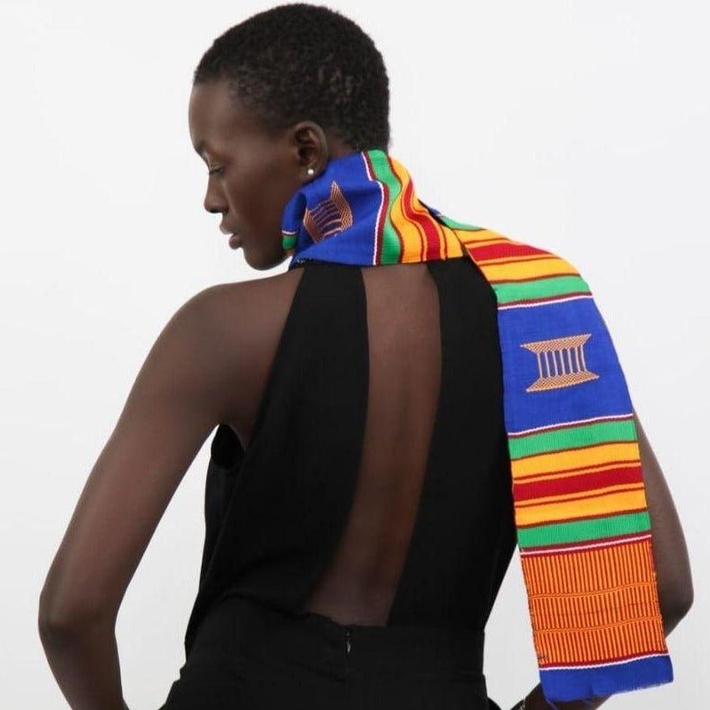Echarpe en Kita/kente tissé en Echarpe Kita Kente artisanal africain - KaolackCreations