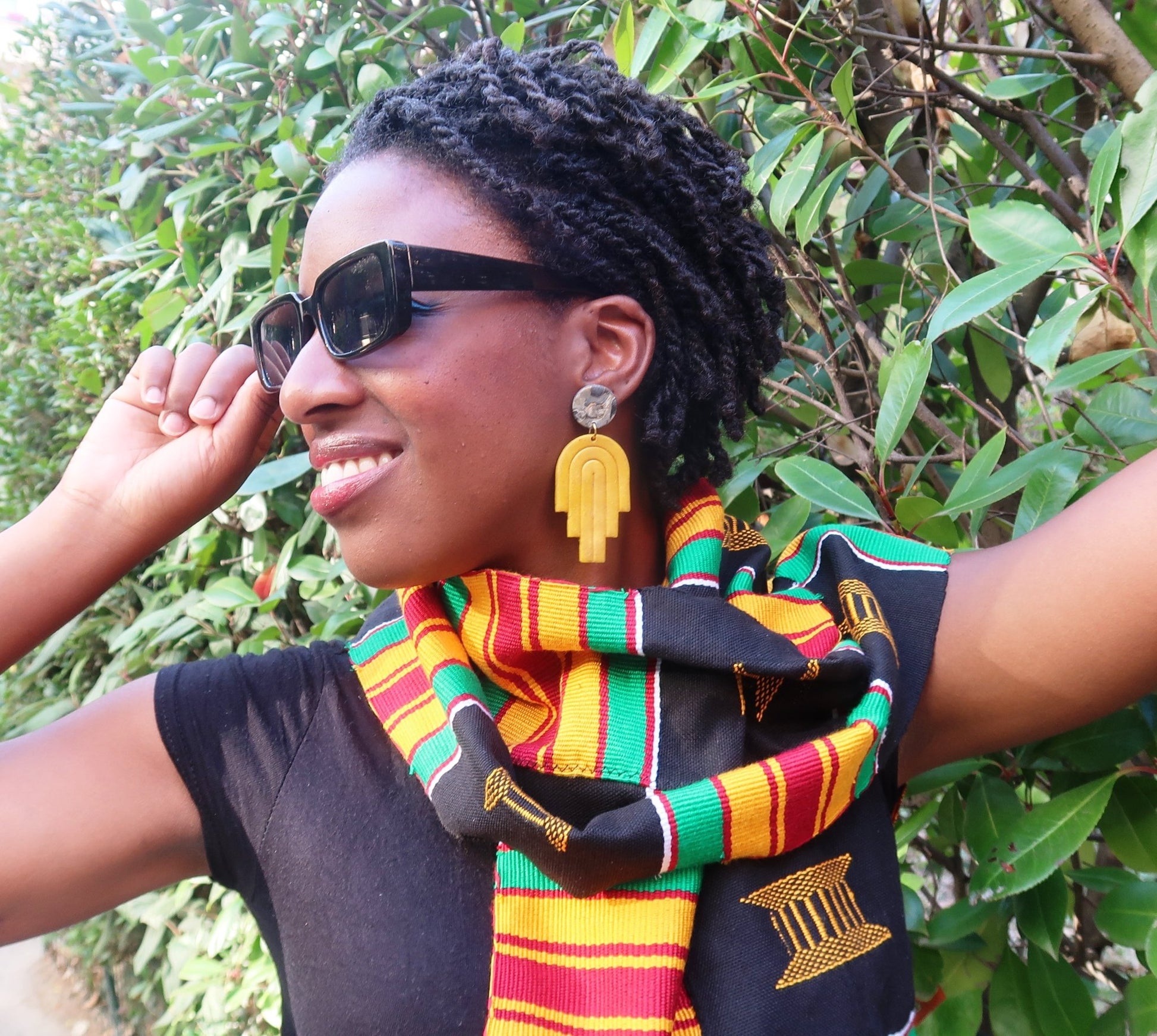 Echarpe en Kita/kente tissé en Echarpe Kita Kente artisanal africain - KaolackCreations