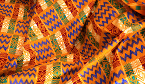 Kente tissé du Ghana, Ashanti & Ewe (plusieurs coloris) - KaolackCreations